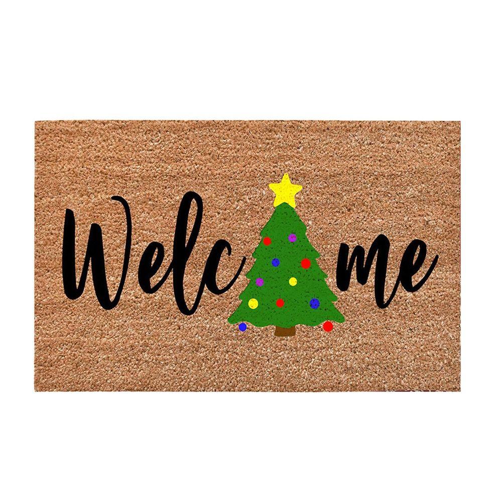 Bedroom Kitchen Rugs Xmas Bathroom Mat Christmas Decoration Hallway Mat Door Mat Corridor Carpet