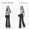 Women's High-Waisted Slim Flare Wool Blend Casual Pants