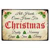 Retro Merry Christmas Metal Wall Decor Vintage Christmas Bakery Metal Sign for Gift  Bar Club Cafe Room Decoration WY