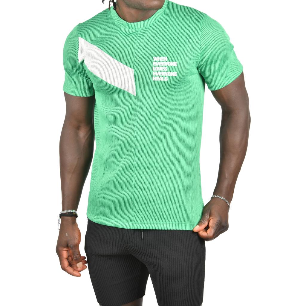 Облегающая трикотажная футболка DeepSEA из лайкры с круглым вырезом 2403230