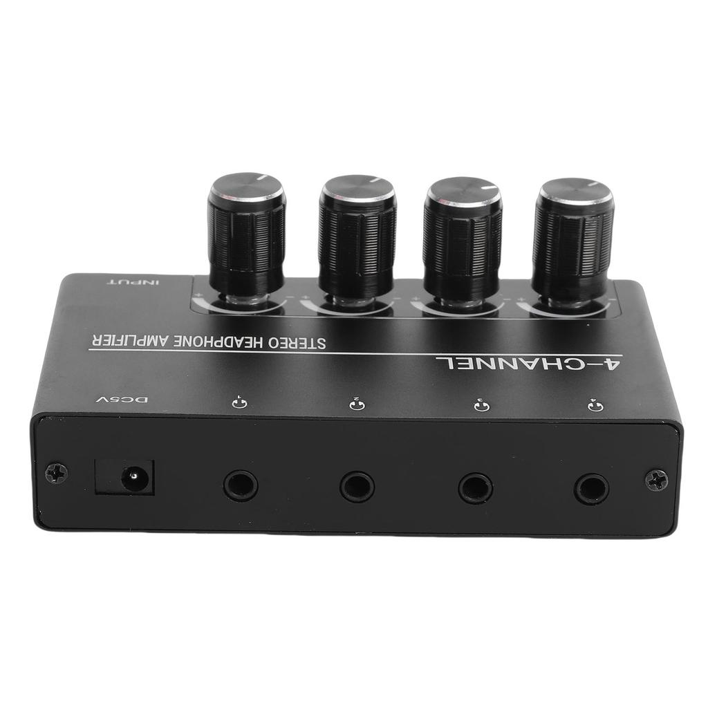Усилитель для наушников, 4-канальный стереоусилитель-разветвитель для наушников с 1/4-дюймовым выходом для наушников для ПК, гитары