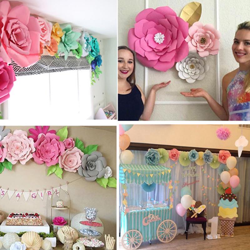 DIY искусственные бумажные цветы свадебные украшения фон день рождения ремесла DIY товары для мероприятий