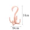 1pcs Multifunctional Rotating Creative Four-claw Hooks, Can Hang Clothes, Scarves, Wardrobe Storage Rack Door Hanging Bags.