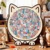 Cat Puzzle 135 Pieces Long Lasting Precise Decor Kit Wood Challenging Jigsaw Puzzles for Cat Lovers Home Family Friends Adults