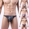 Men Triangle Underpants Colorful Printing Bulge Pouch Mid Waist Great Breathability Variety of Colors Briefs for Daily Wear Sleep Work Travel