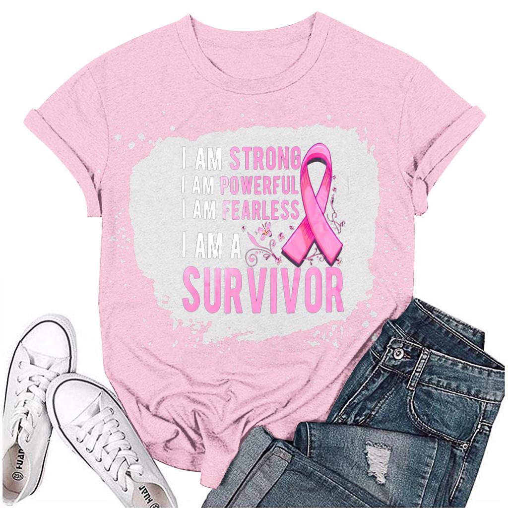 Женская повседневная футболка с коротким рукавом с принтом ленты на груди