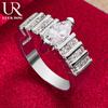 925 Sterling Silver Classic AAA Zircon Ring Fashion Wedding Jewelry