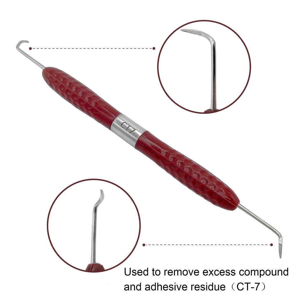 Стоматологический заполненный смолой реставрационный инструмент, наполнитель, нож для эстетической реставрации, силиконовая ручка, стоматологические инструменты