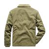 Winter Casual Lamb Wool Cotton Clothes Men's Fleece Thickened Lapel Military Uniform Large Size Cotton Coat