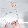 1 Set Refrigerator Drain Clean Brush Wash Brush Suction Syringe Hose Fridge Cleaner Stick Dredge Tool 1.5M Drain Hole Kit