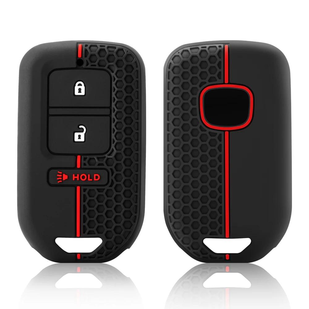 3 4 кнопки силиконовый автомобильный пульт дистанционного управления брелок чехол для Honda Accord EX EXL Civic Crv Hrv Pilot Ridgeline 2016 -2018 Pocketor