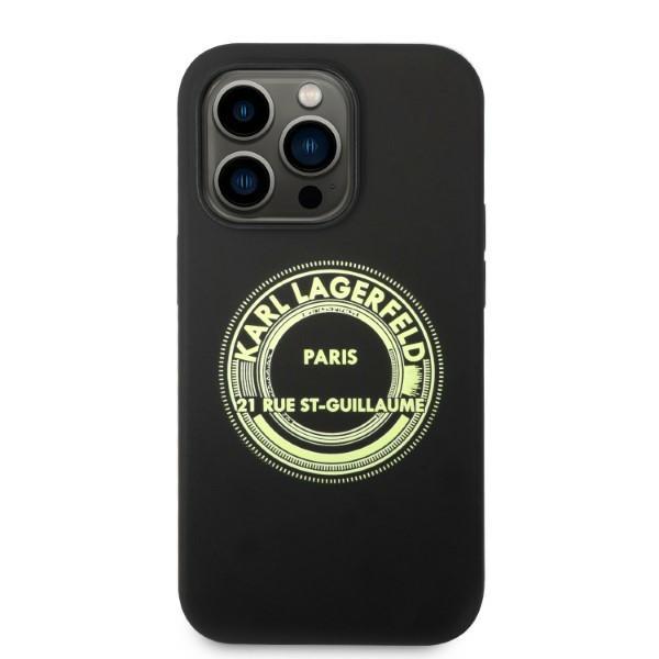 Karl Lagerfeld KLHCP14LSRSGRCK iPhone 14 Pro 6.1" hardcase black/black Silicone RSG
