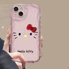3D Бантик Хелло Китти Чехол для Телефона Для Iphone 17 Air 16 Pro Max 15 14 13 12 11 Pro Max 16e Plus12 13 mini 16+ Чехол Милый Мягкий