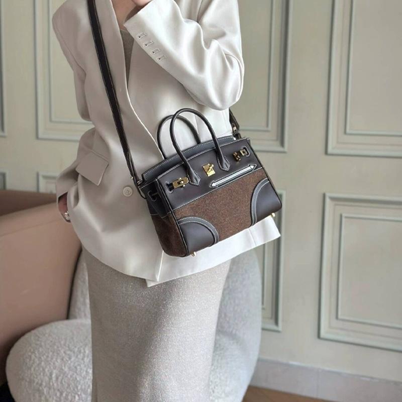 Высококачественная сумка из войлока с верхним слоем из коровьей кожи, сумка-портфель из кожи свифта, винтажная женская сумка через плечо