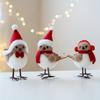 Рождественская фигурка птицы, елочное украшение в виде Санта-Клауса, домашний декор, дисплей (К) [Параллельный импорт]
