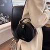 2025 New Model, This Year's Texture Fashionable Crossbody Small Round Bag Women's Spring Popular Retro Handbag Shoulder Bag