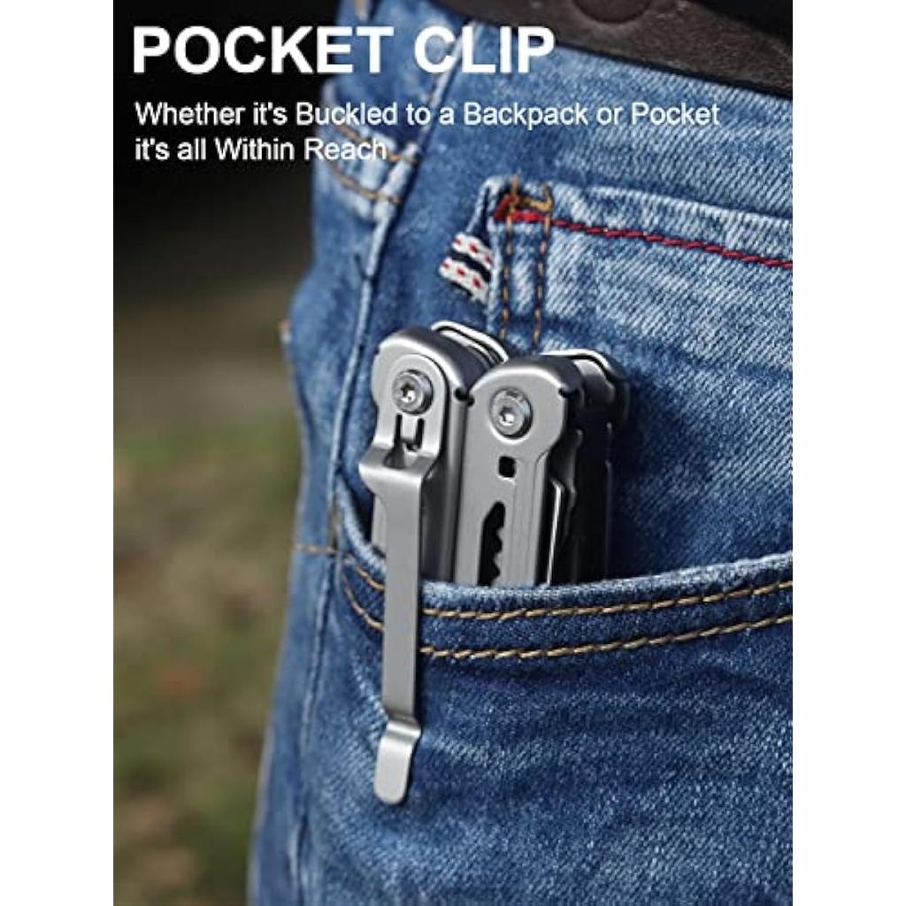 Многофункциональный инструмент 18 в 1 с предохранителем, многофункциональная сумка для инструментов из нержавеющей стали с нейлоновым чехлом, многофункциональная сумка для инструментов для выживания, походов и кемпинга