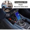 Органайзер для центральной консоли автомобиля, совместимый с Ford Maverick 2022-2024, органайзер с центральной канавкой управления и амортизатором, лоток для хранения, вставка, лоток для переключения передач