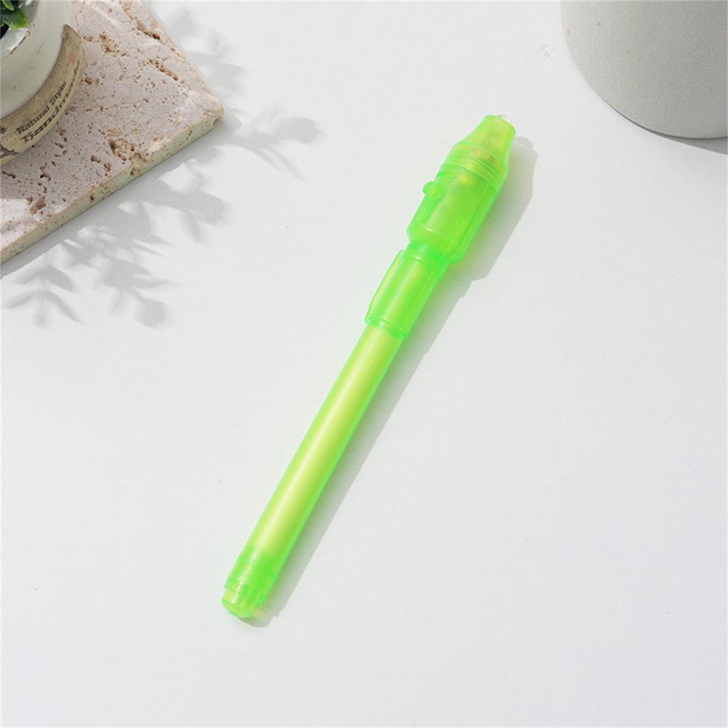 Luminous Light Pen Purple 2 In 1 UV Black Light Combo Drawing Ink Pen Learning Education Toys For Child 1ml