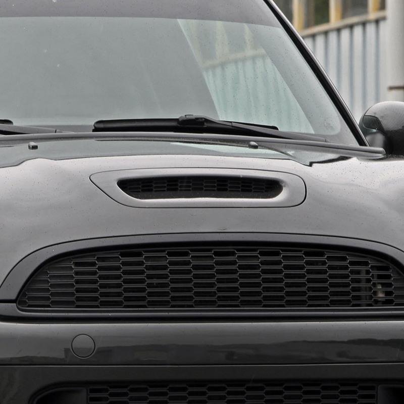 2PCS Front Engine Hood Vent Trim Bright Black Air Outlet Cover Replacement For BMW Mini Cooper S R56 R55 R57 R58 R59 Engine Trim