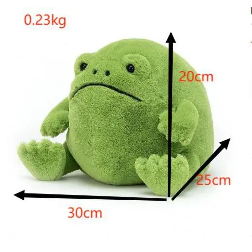 Ricky Rain Frog Plush Toy - Cartoon Stuffed Animal Doll  Cute Emotional Support Frog Toy for Stress Relief & Gift