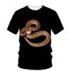 3D Print Scary Snake T Shirt Men Python Animal Graphic Tees Summer Street Women O-Neck Tops Loose Fashion Oversize T-Shirts