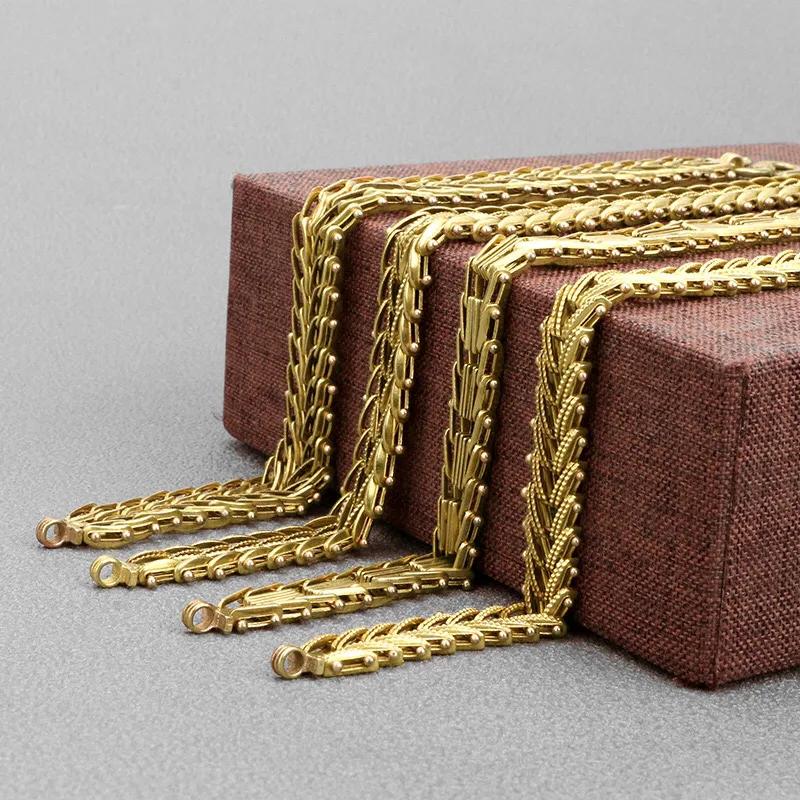 Парный желтый браслет с костью рыбы Хип-хоп Панк Доминирующий браслет-украшение из кости змеи