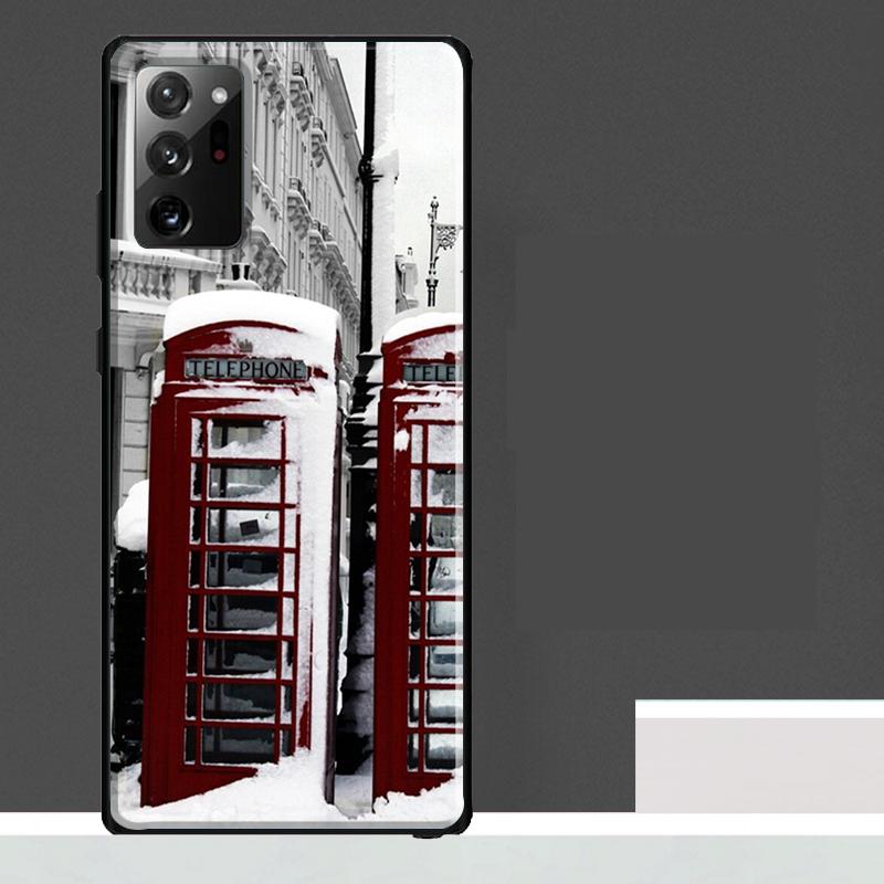 Ретро Зимний Снежный Лондон Чехол Для Samsung Galaxy S23 S24 S25 Ultra S9 S10 S20 S21 S22 Plus S23 FE S25 FE Чехол Для Телефона