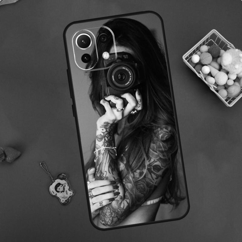 Sexy Tattoo Girl Case For Xiaomi 14T Pro 13T 11T 12T 13 14 15 Ultra POCO X7 Pro X3 X5 X6 F5 F6 M6 Pro Cover