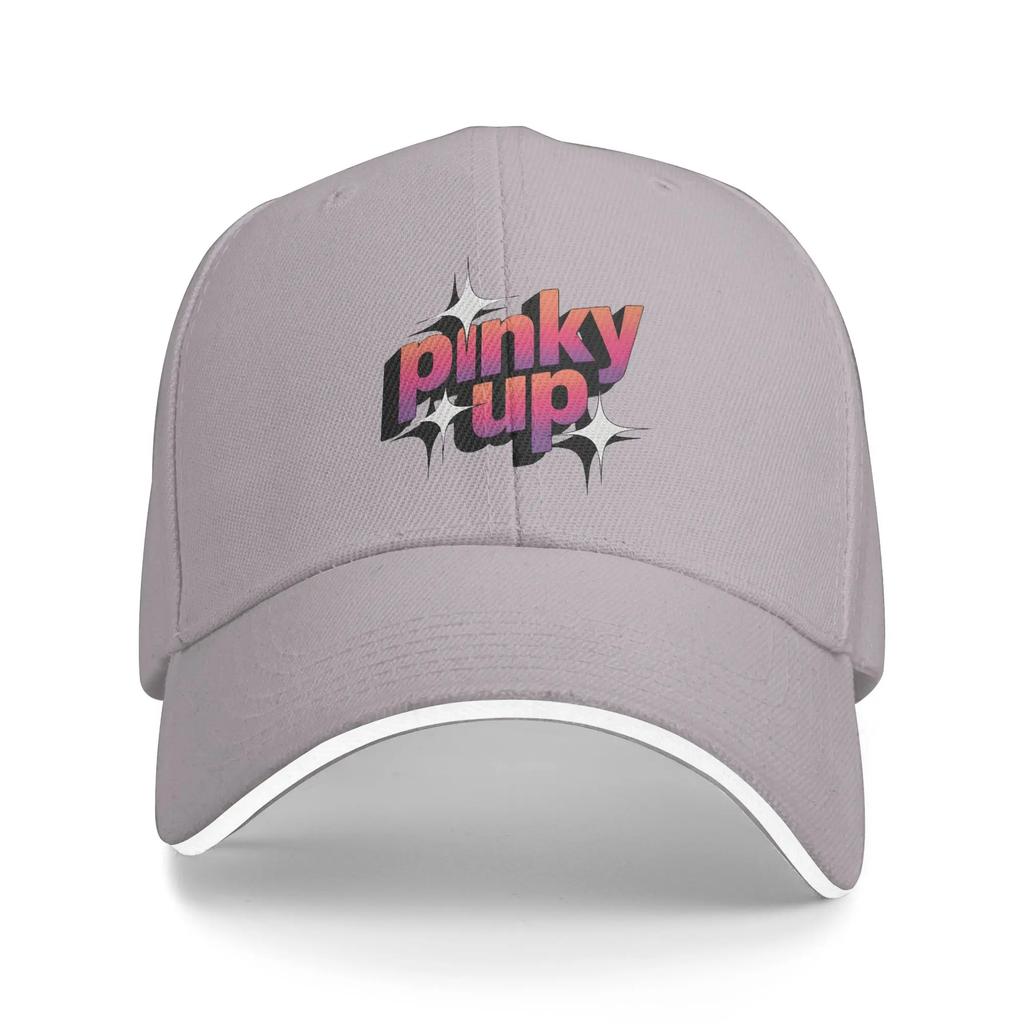 Katseyes Pinky Up Бейсболка для активного отдыха Высококачественные Хип-хоп кепки Унисекс Женские Приталенные Ретро-принт Кепка-снепбэк