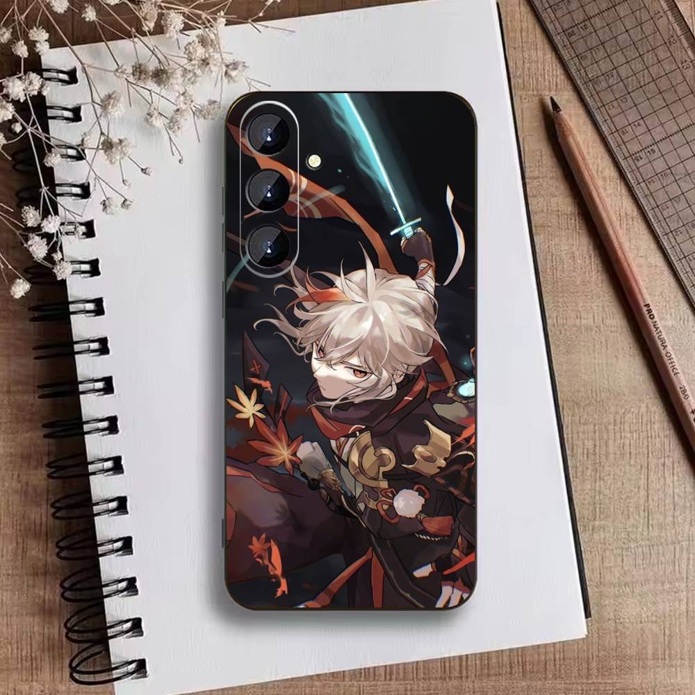 Чехол для телефона K-Kazuha Genshin K-Kaedehara для Samsung Galaxy A73, A72, A71, A70, A52, A51 Другие Мягкий Черный Чехол
