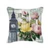Новый скандинавский домашний декор Цветение цветов Богатая наволочка Ретро стиль Автомобильная диванная подушка Подушка для поясницы Наволочка