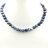 8 мм Натуральный Содалит Круглые Бусины Чокер Ручной Работы Женское Ожерелье 17-20" На День Рождения 8BN-9