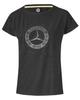 [Mercedes-Benz Collection] Genuine Women's Crystal T-Shirt, Black, Size L