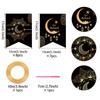 Ramadan Mubarak Decorations - Ramadan Bunting (Black & Gold) Party Flags Kids