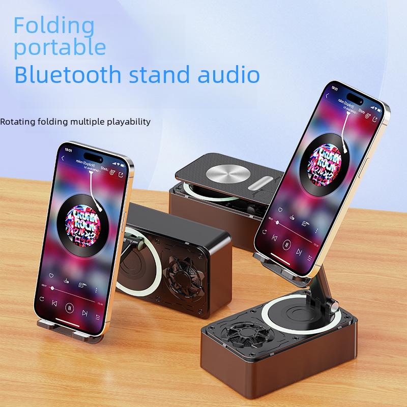 Динамик и Power Bank 3-в-1: Складная подставка для мобильного телефона для креативного подарка