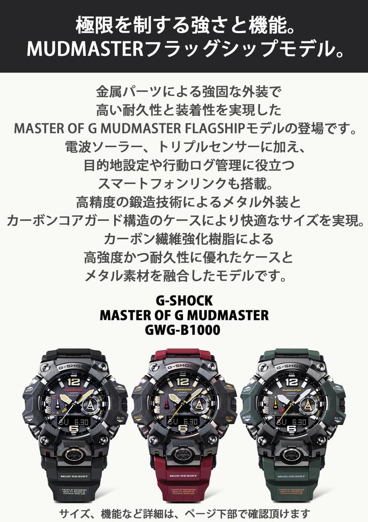 Часы Casio G-Shock (Официальный японский продукт) GWG-B1000-3AJF Мужские Хаки