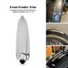 Motorcycle Chrome Front Fender Trim ABS Plastic For Harley Touring Trike 1984-2025 Softail FL Slim Heritage 1986-2025 FLD 12-16