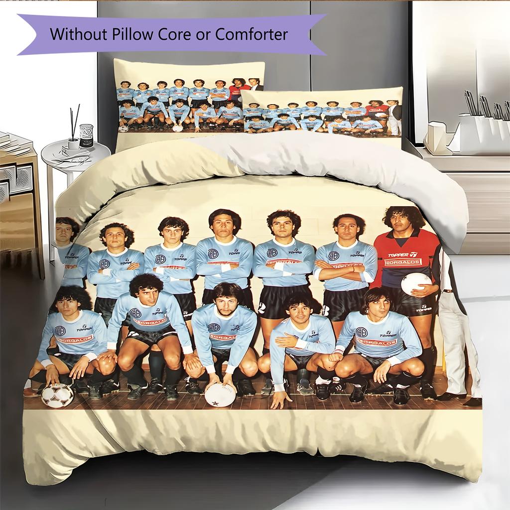 Belgrano Athletic Club Pattern Bedding Home Decoration Birthday Gift (1 * duvet cover + 2 * pillowcase, without core)