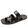 Fashion Men Shoes Fashion Summer Men Shoes Vintage Italian Flats Casual Non-slip Beach Sandals Leather Flip Flop Slippers Flats Sandals