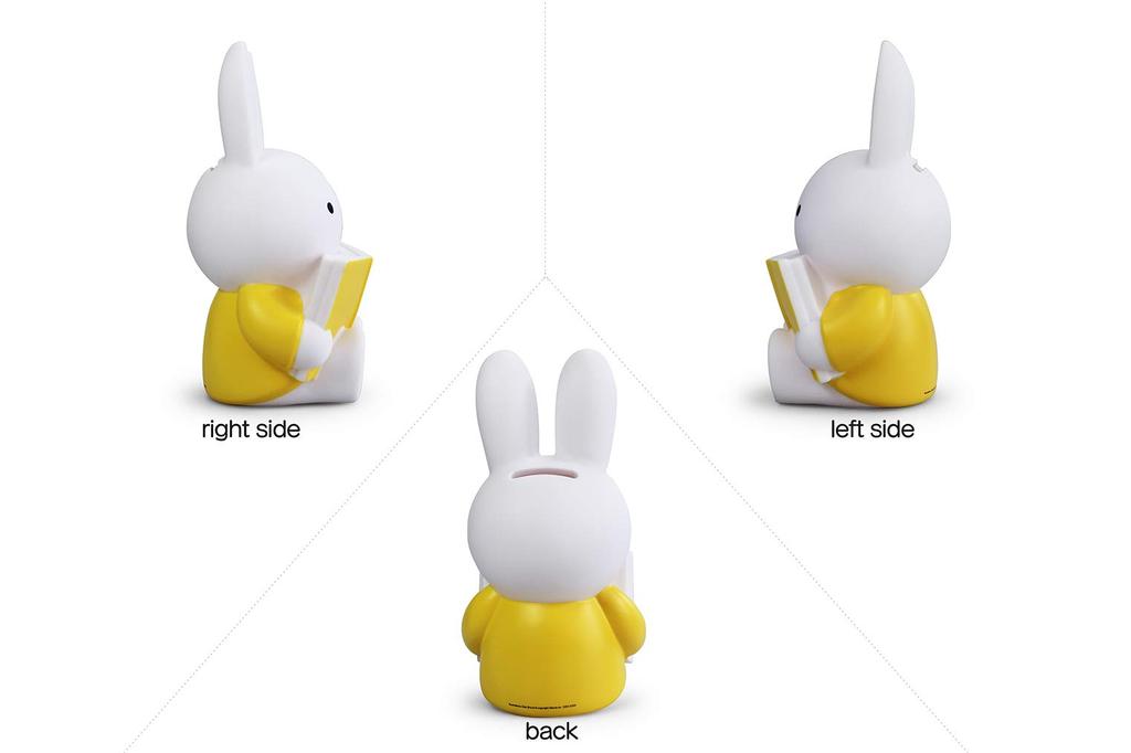 ATELIER PIERRE Yellow Reading Miffy Money Bank 091019