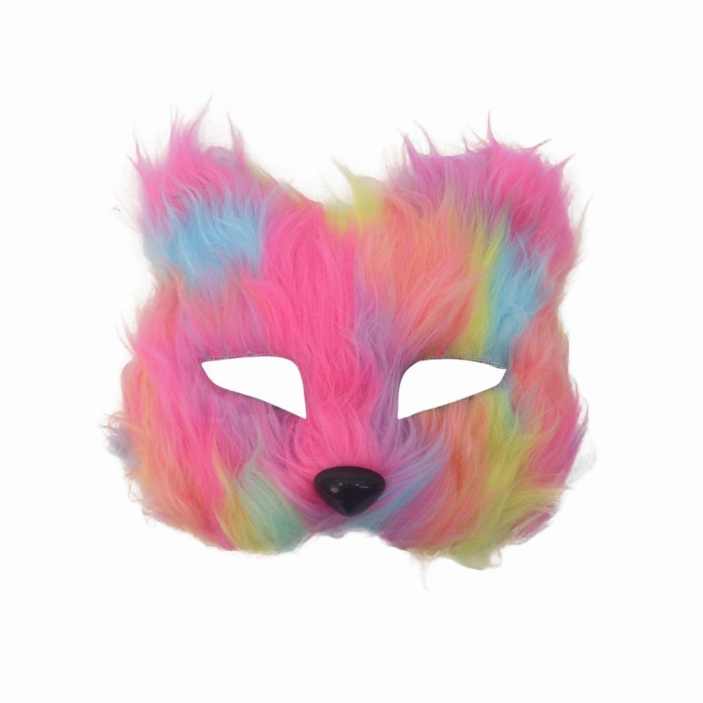 Realistic Half Face Mask Cartoon Masquerade Mask Ghost House Decor Eye Mask  Costume Party Supplies