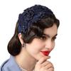 Lace Fascinators Headband for Women Tea Party Hat Brides Birdcage Veil Headband 1920s 50s Accessories Church Hats Headwear