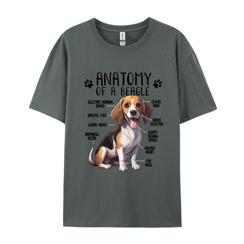 Beagle Anatomy Beagle Dog Tshirt Vintage Funny Tshirts Gifts TShirt T Shirts for Unisex Customized Tees Cotton