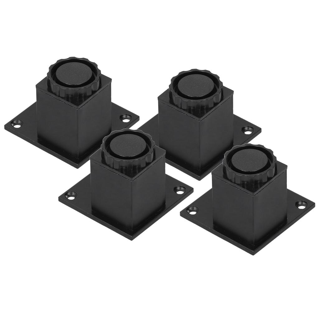 4Pcs Set Furniture Leg Adjustable Height Aluminum Alloy Square Support for Sofa Cabinet60mm