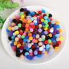 300 Pcs Pom Poms for Crafting 10mm Fluffy Felt Balls Solid Color Fuzzy Pompoms for Dolls Garland DIY Crafts Decorations
