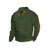 Autumn Men's Stand-Up Collar Pullover Loose Outdoor Jacquard Sweater