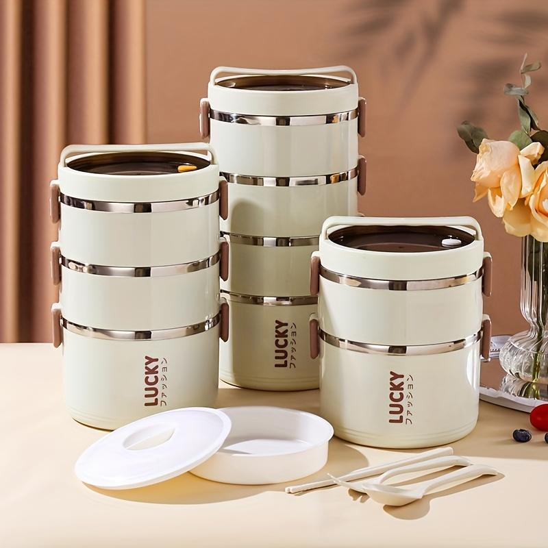 1 ланч-бокс из нержавеющей стали большой вместимости с термосумкой для ланча – герметичный ланч-бокс для использования в школах, во время кемпинга