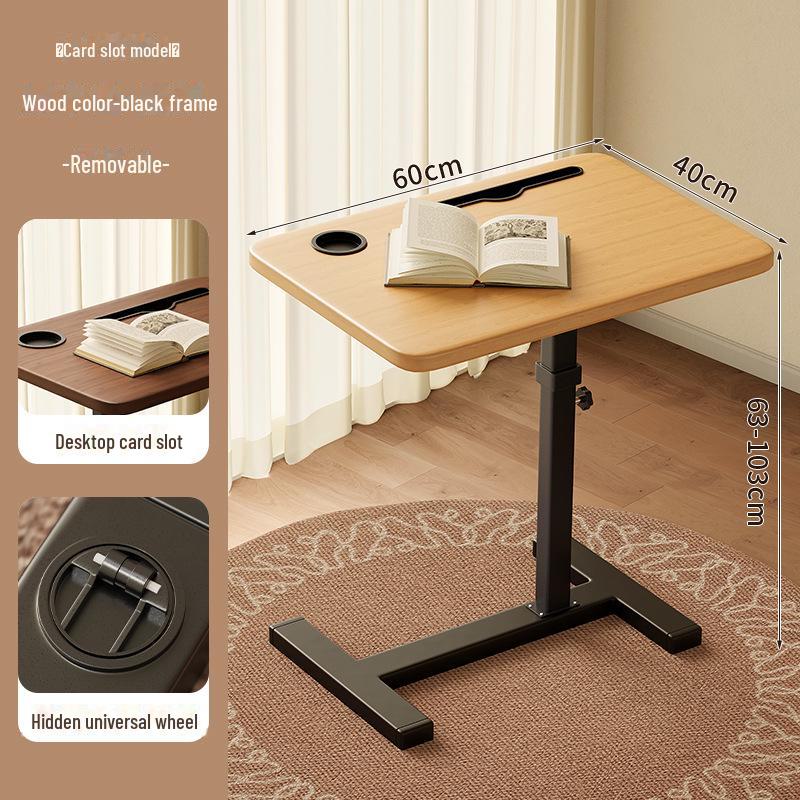 Foldable Mobile Desk: Bedside, Sofa, or Study Table for Living Room or Bedroom.