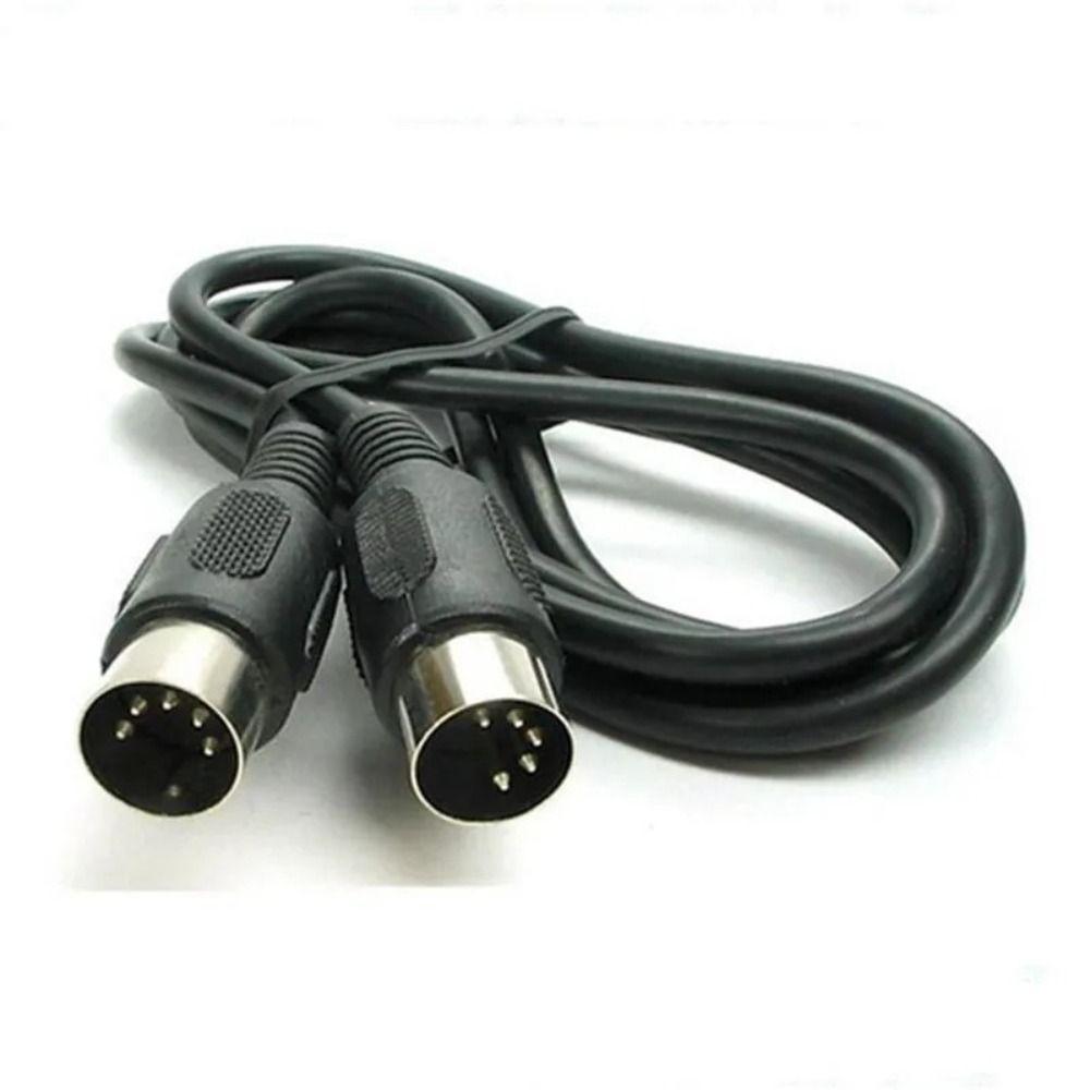 Male To Male MIDI Cable 5-Pin DIN Plug Audio Extension Cord Electric Guitar Effect